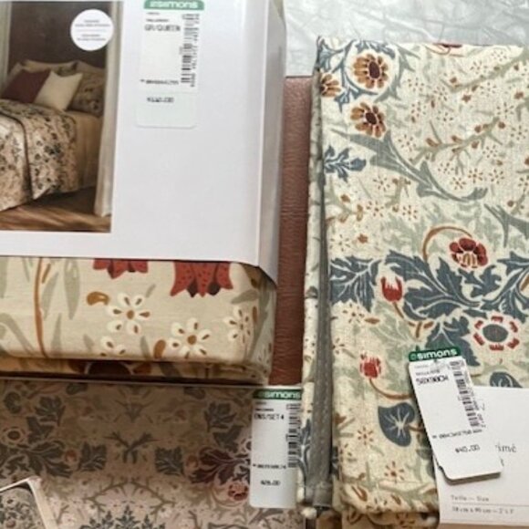 NWT SIMONS Bundle - Duvet Cover Set, 2 Mats, Set of 4 Cork Placemats & Coasters - Picture 7 of 7